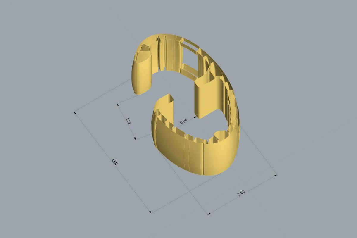 The design of the Tiny House was elaborated for 3D printing with the help of a special modelling software.