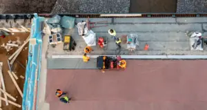 View of the firing of the welding sheets