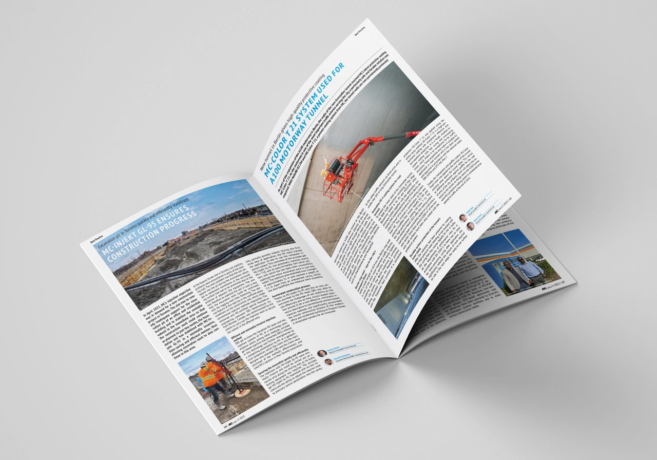 In addition, we again offer an interesting and inspiring mix of innovations, projects and internal news from the world of MC-Bauchemie.
