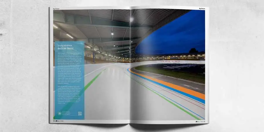BIG PICTURE: Leipzig velodrome racetrack refurbished 