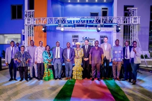 Group picture of the invited dignitaries at the grand opening at MC-Bauchemie Ghana.