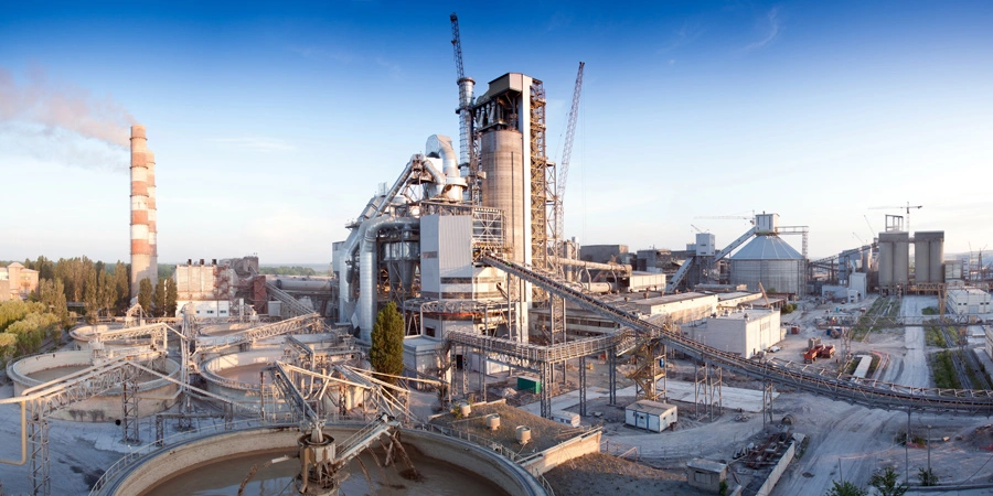 View on a cement plant