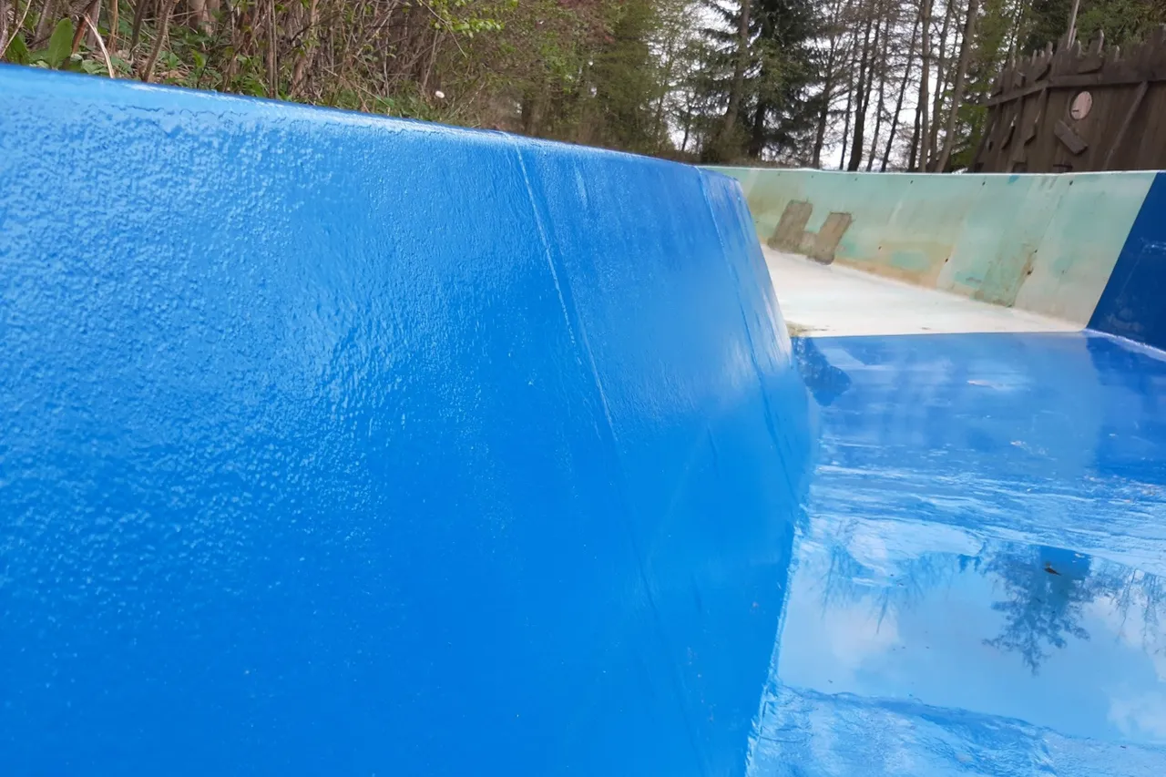 Refurbishment of the white-water flume