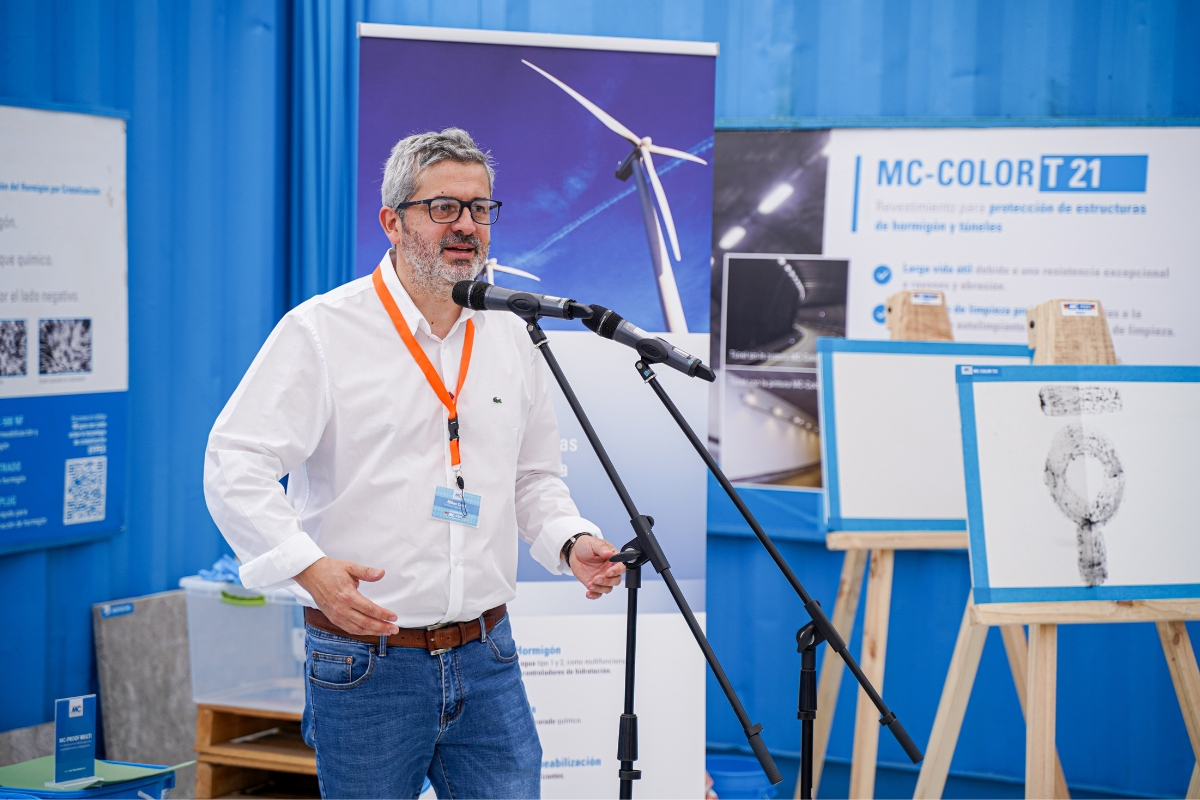 Milan Ceric, Managing Director of MC-Chile, opens the MC Fest 2023.