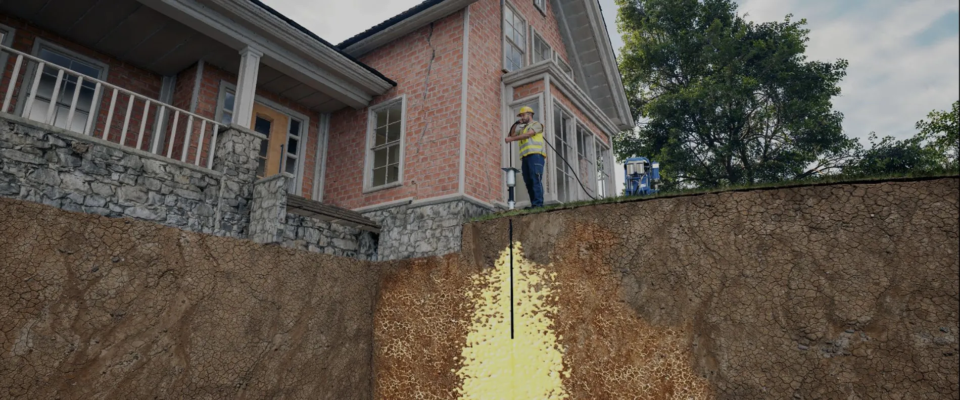 Soil stabilization improves ground strength, reducing water & frost damage. It also prevents subsidence from shear failure, compaction, washout and erosion.